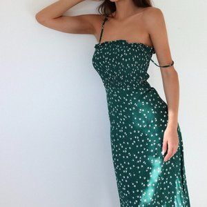 NWOT Faithfull the Brand Solange Midi Dress in Green Floral - 4